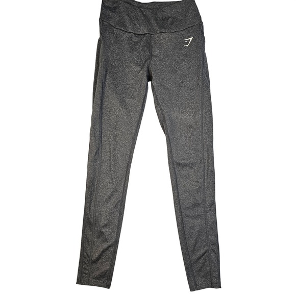 Gymshark Pants - Gymshark Womens High Waisted Leggings Charcoal Grey Marl Athletic Yoga Pants S